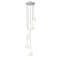 Z-Lite Farrell 5 Light Chandelier, 12in. W x 13.75in. H, Brushed Nickel 3043P7-5R-BN - alternate 1